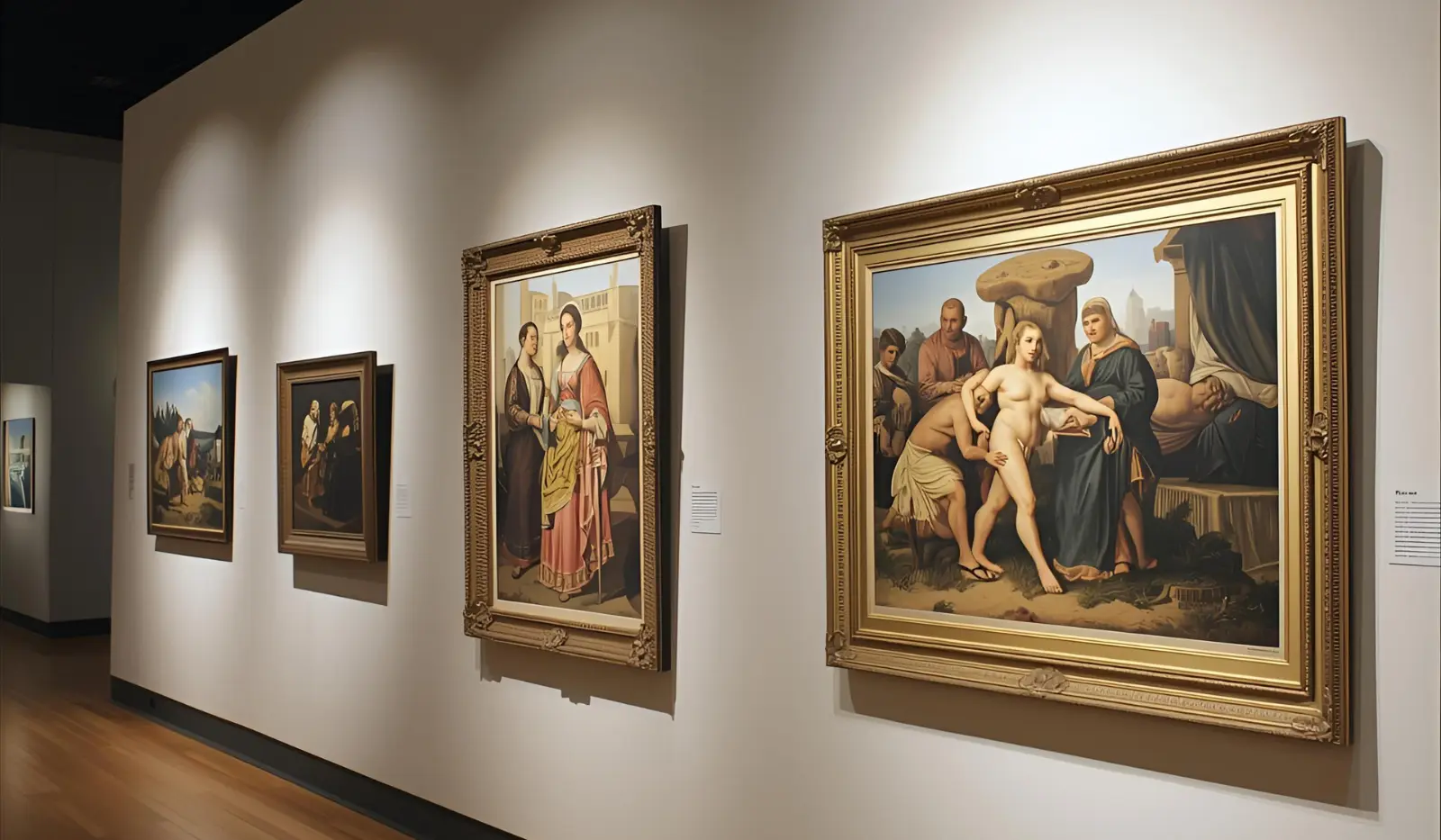 art exhibit captions