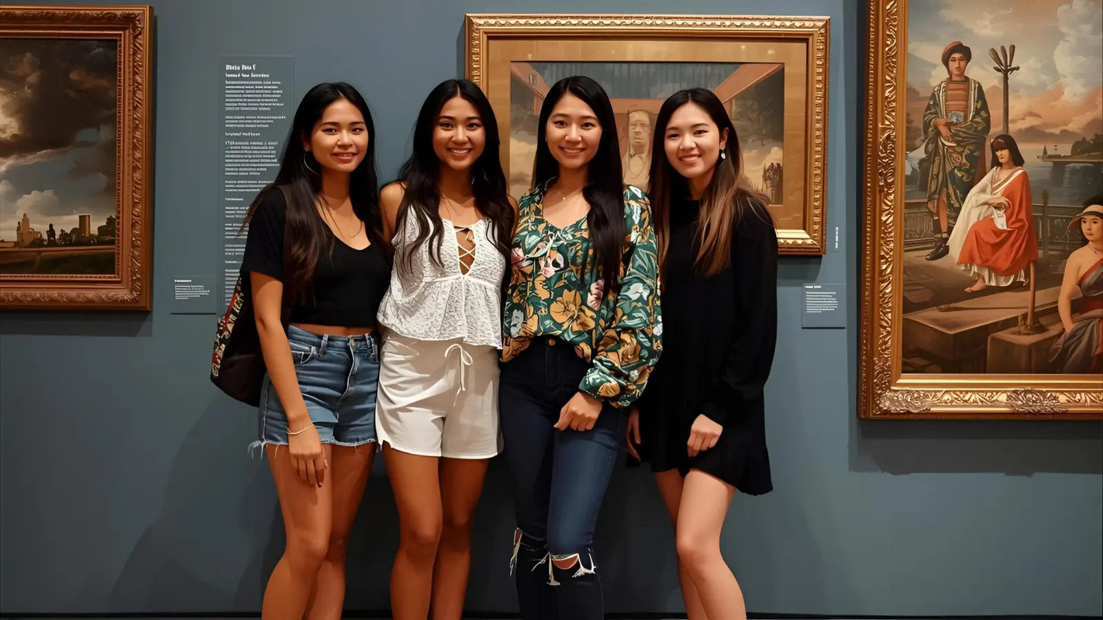 short museum caption for instagram with friend one word