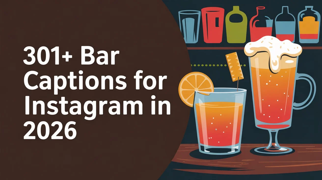 Bar Captions for Instagram