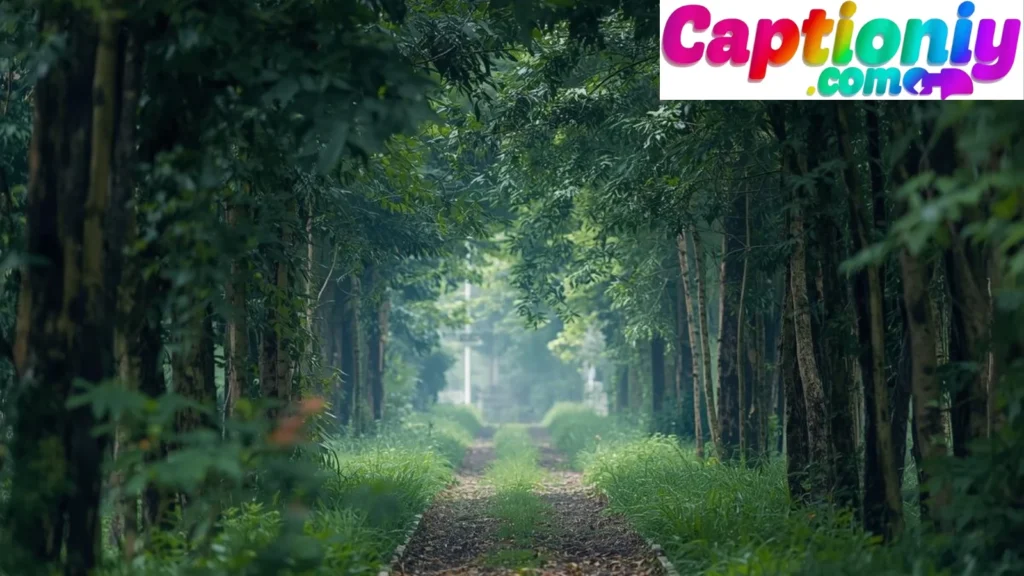 Green Life & Calm Vibes Captions