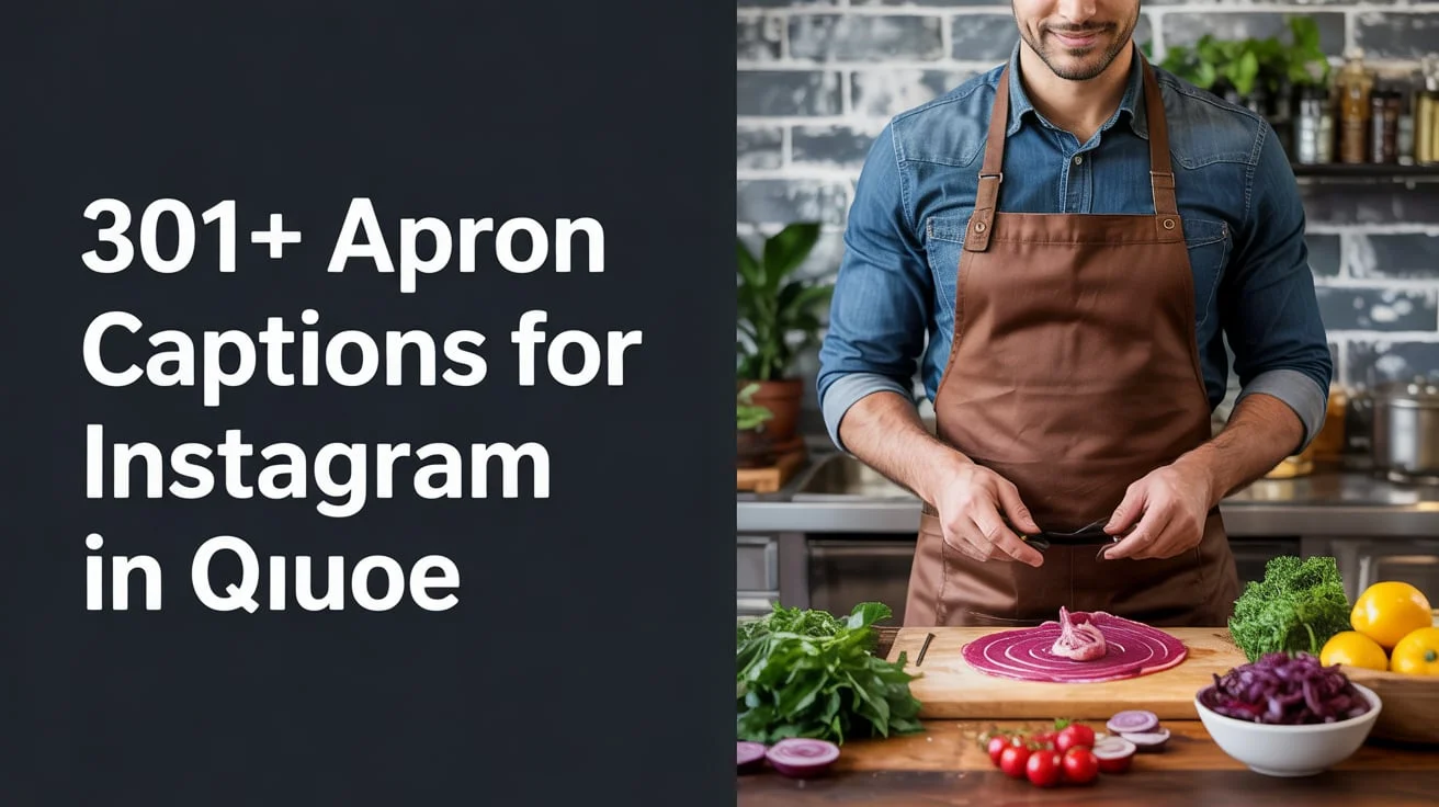 Apron Captions for Instagram