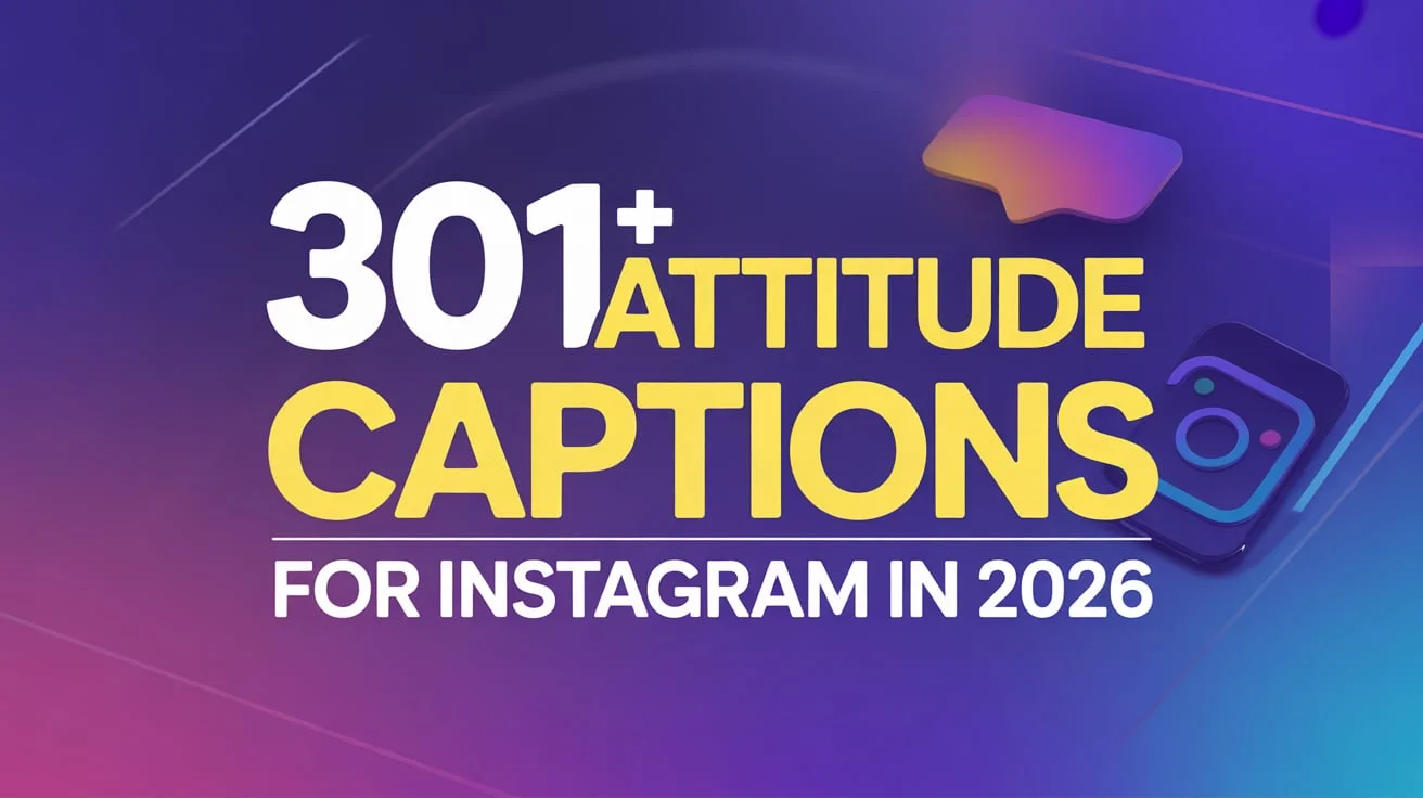 Attitude Captions For Instagram