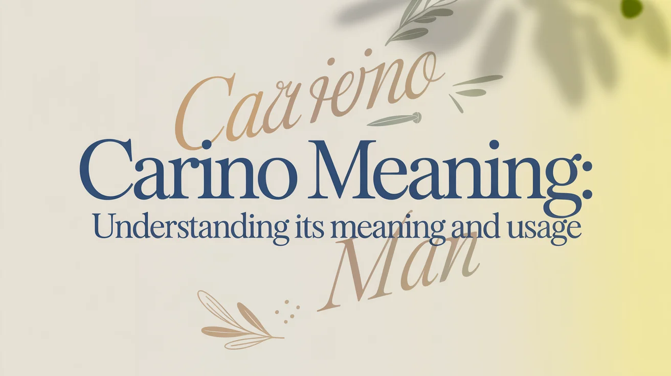 Carino Meaning