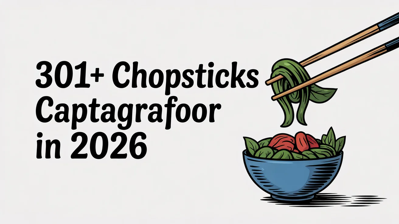 Chopsticks Captions for Instagram