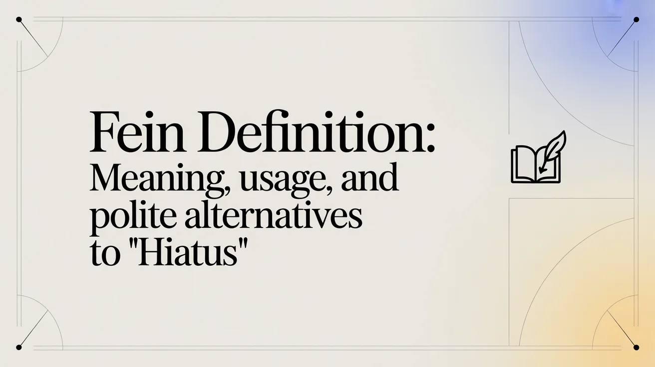 Fein Definition