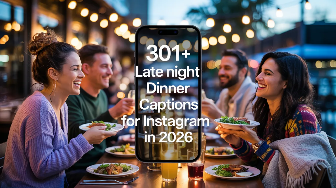 Late Night Dinner Captions for Instagram