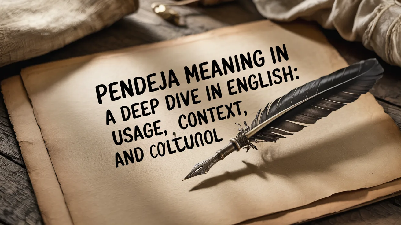 Pendeja Meaning in English