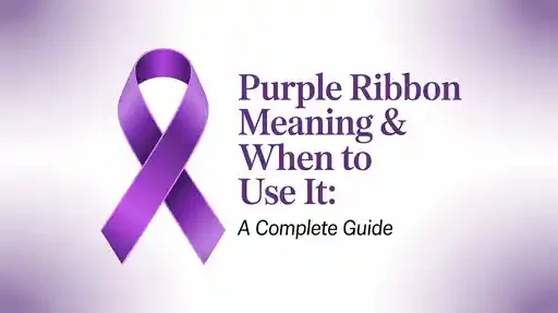 Purple Ribbon Meaning