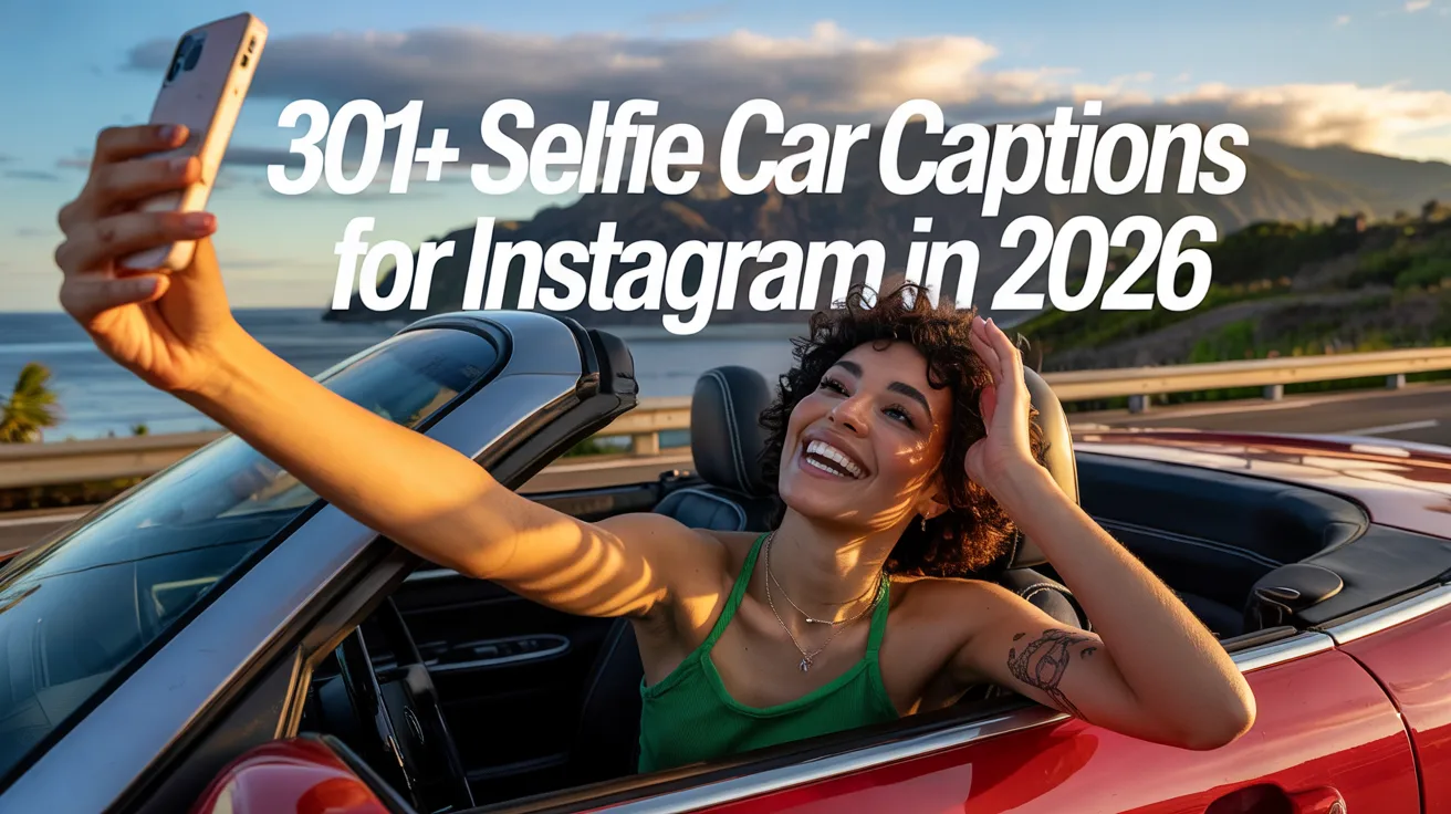 Selfie Car Captions for Instagram