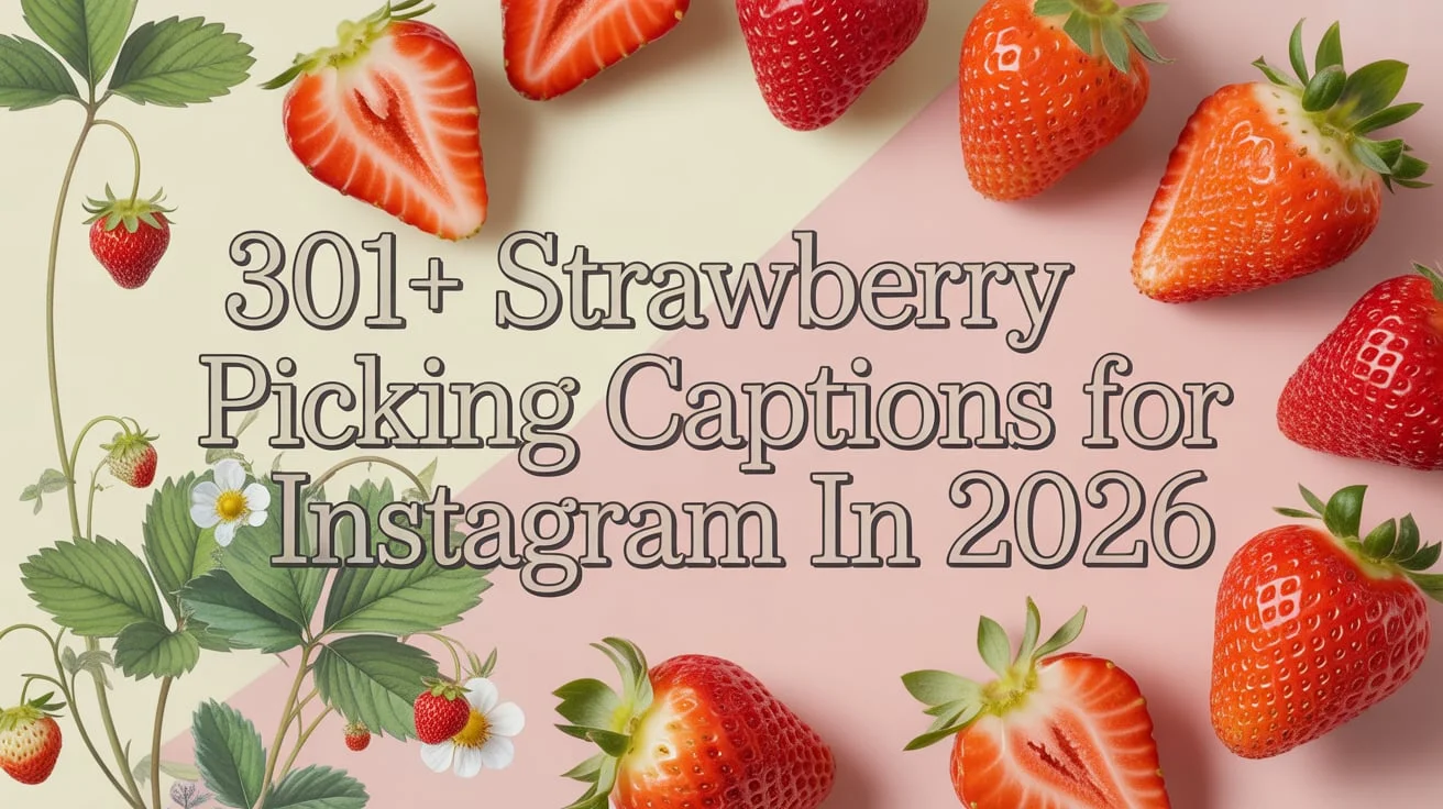 Strawberry Picking Captions for Instagram