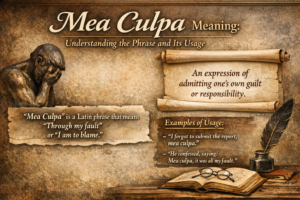 Mea Culpa Meaning